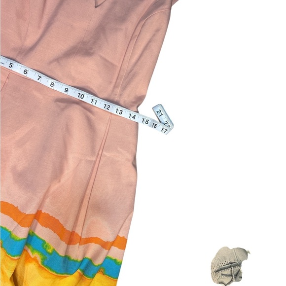 Tracy Reese x Anthropologie Pink Fit & Flare Dress | Size 4 - Picture 5 of 7